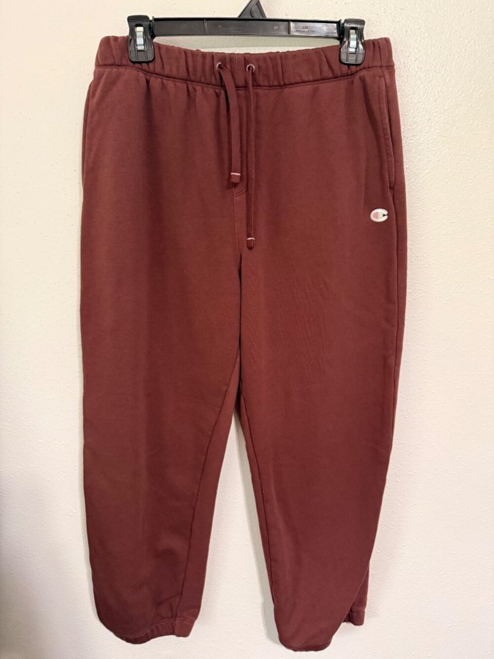 Champion Heritage Sweatpants Brown/Maroon Drawstring Pockets L